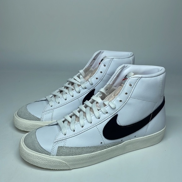 New Nike Blazer Mid 77 Vintage Black/White BQ6806-100 USED Defects sz 10 - Picture 4 of 11